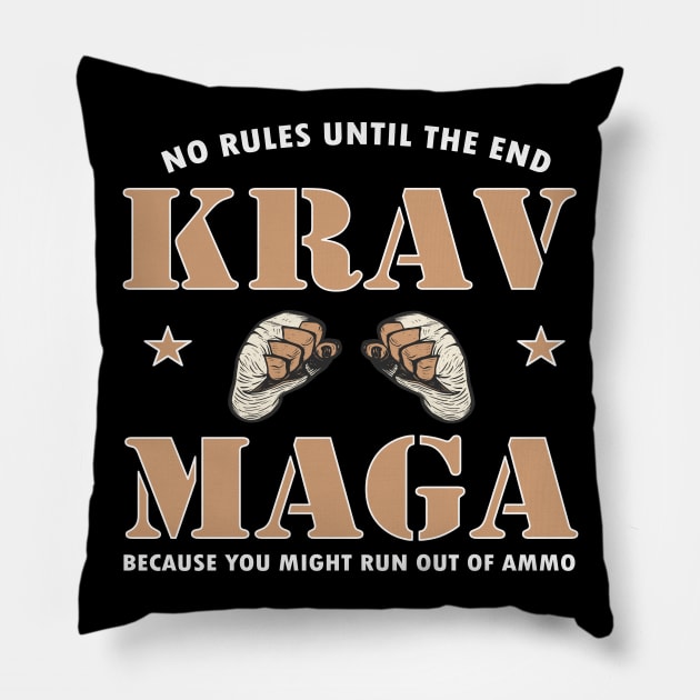 Krav Maga fighting self defense Pillow by Lomitasu