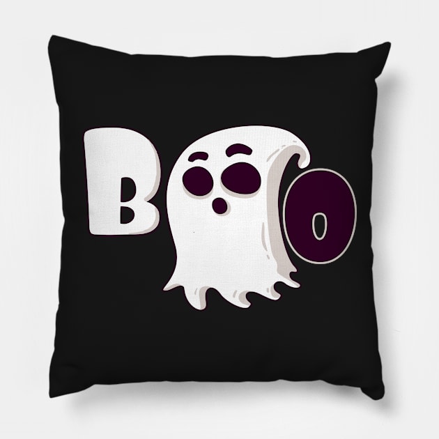 Ghost Boo Pillow by iconking