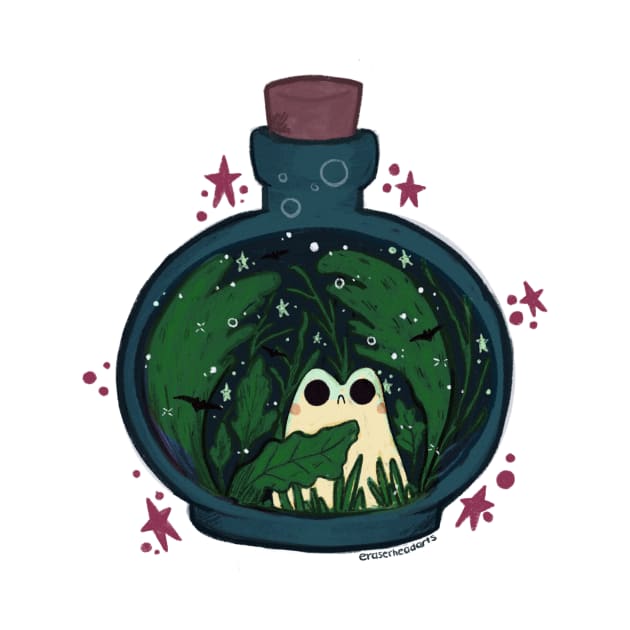 Potion Frog by eraserheadarts