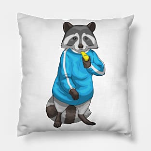 Racoon Teacher Whistle Physical education Pillow