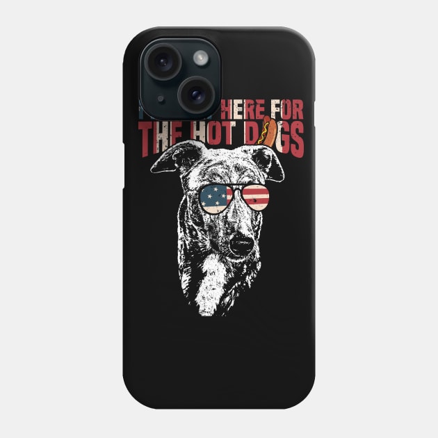 Greyhound Shirt Funny 4th of July Pup Tee Phone Case by Madfido