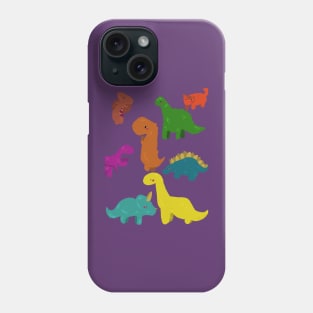 Cute Dino pattern illustration - procreate Phone Case