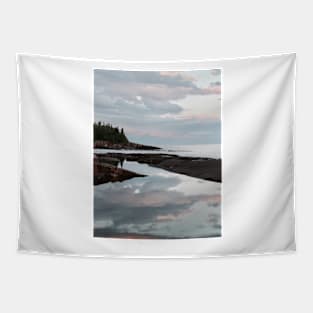 Lake Superior at Sunset Tapestry