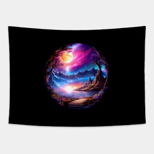 Fantasy Land Fisheye Lens Tapestry