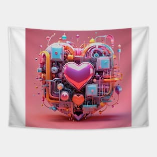 Heart transistor Tapestry