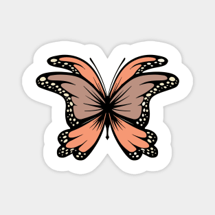 Brown Aesthetic Butterfly Magnet