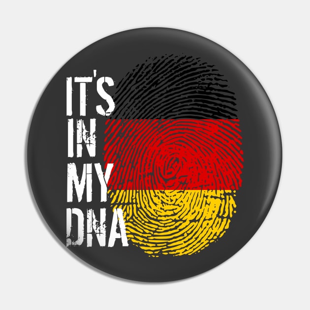 Germany Flag Fingerprint My Story DNA German Pin by Your Culture & Merch