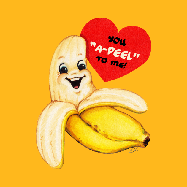 Valentine Banana - Banana - T-Shirt | TeePublic