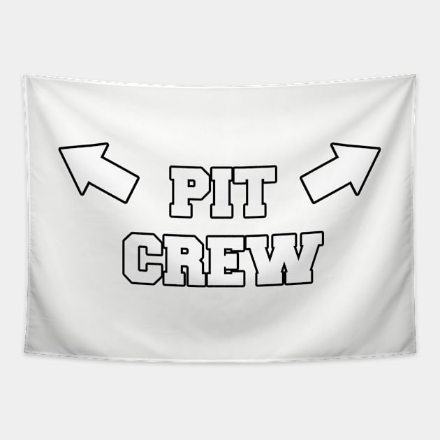 Pit Crew Armpits White Tapestry by teamalphari