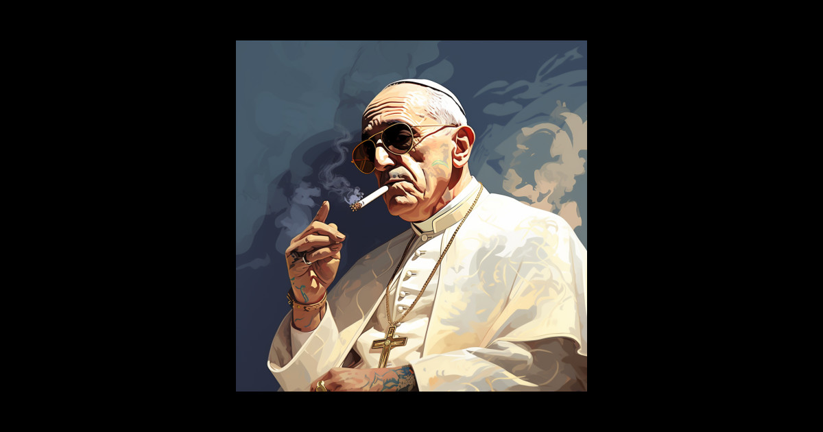 Pope Drip Pope Posters and Art Prints TeePublic