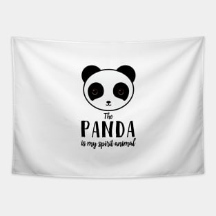 The panda is my spirit animal Type Illustration Tapestry