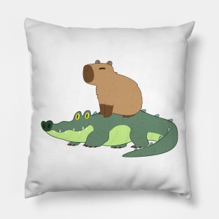 Capy & Croc Pillow