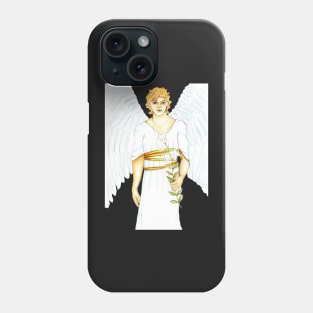 Archangel Gabriel the Messenger Angel- Teal Phone Case