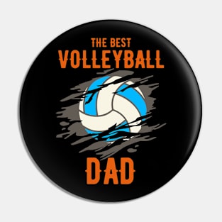The Best Volleyball dad Pin