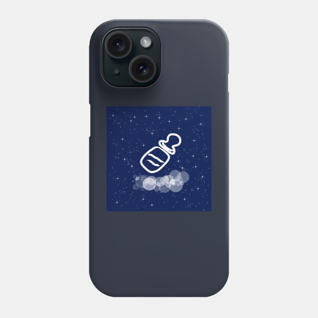 Pacifier, baby, kids, child, food, milk formula, technology, light, universe, cosmos, galaxy, shine, concept Phone Case by grafinya