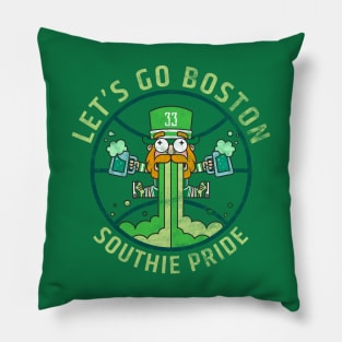 Let's Go Celtics! Drunken Leprechaun Boston Fan Gift Pillow