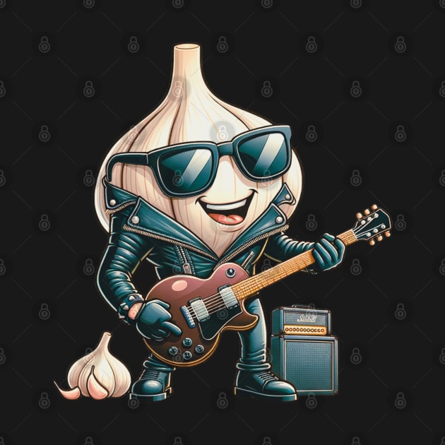 Rock 'n' Roll Garlic - The Flavorful Music Icon by vk09design