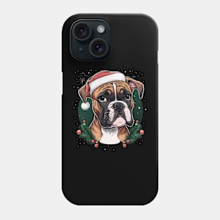 Boxer christmas Phone Case