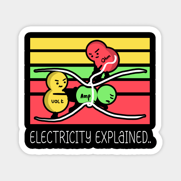 electricity explained funny Magnet by whosfabrice