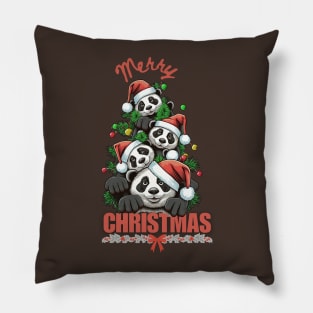 Merry Christmas Cat Santa Gift Pillow