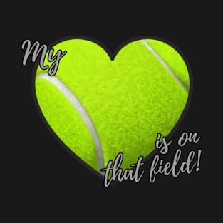 Tennis Heart On Field T-Shirt