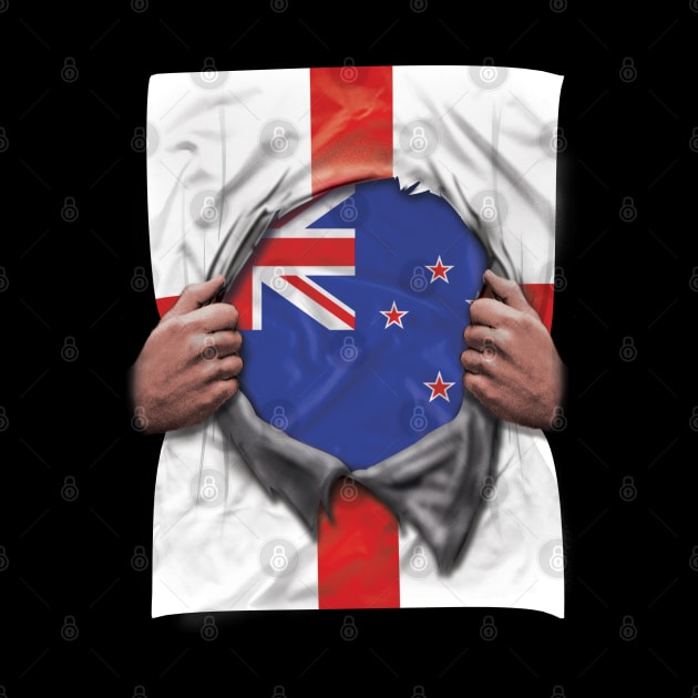 New Zealand Flag English Flag Ripped - Gift for New Zealander From New Zealand by Country Flags