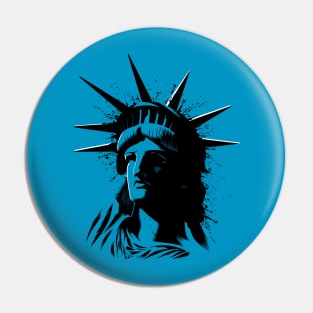 Splatter Statue of Liberty Pin