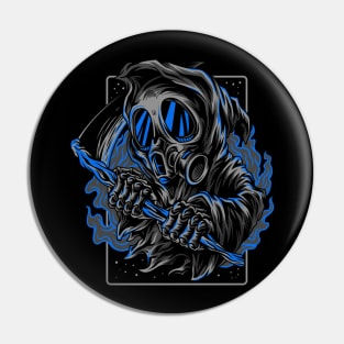 Reaper Scythe Smoke Blue Pin