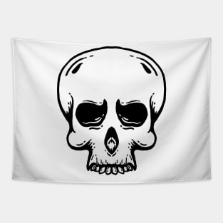 Dead Skull (BW) Tapestry