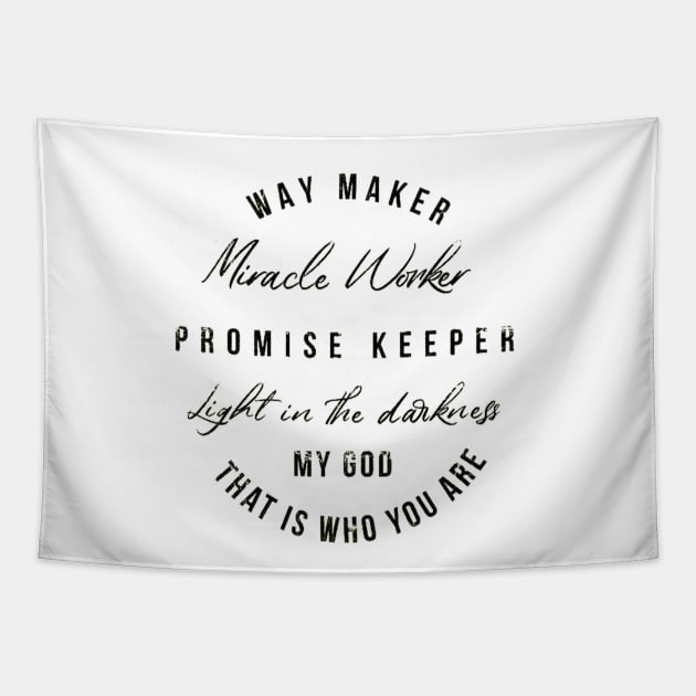 Way Maker , Promise Keeper Tapestry by KStore01