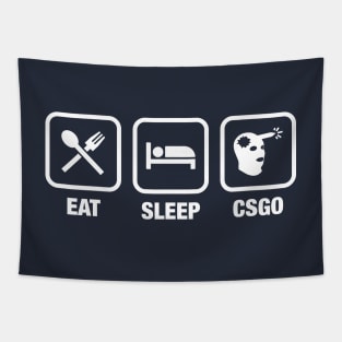 CSGO Eat Sleep Headshot Gaming Tee Tapestry