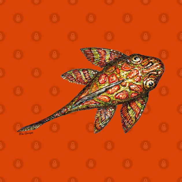 Christmas Pleco Fish by Bioinspirada