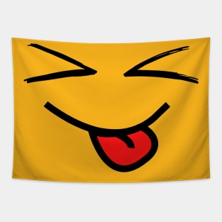 happyFace | Cute, Positive, Happy Smile Fun Teacher this gift is for Men or Women Tapestry