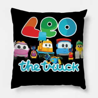 LEO the truck, LIFTY, SCOPP, ROBOTS & LEA Pillow