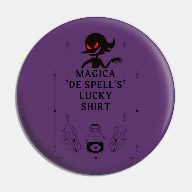 Magica De Spell's Lucky Shirt Pin by Amores Patos 