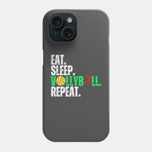 Eat Sleep Volleyball Repeat Funny Volleyball Players Boys Women Phone Case