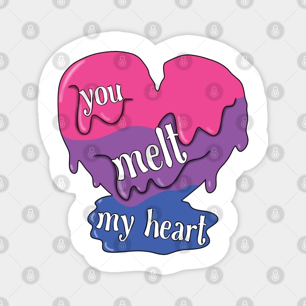 You melt my heart (bisexual) Magnet by Becky-Marie