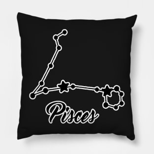 Pisces Zodiac Constellation Design Pillow