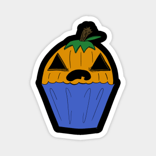 Pumpkin Cupcake Magnet