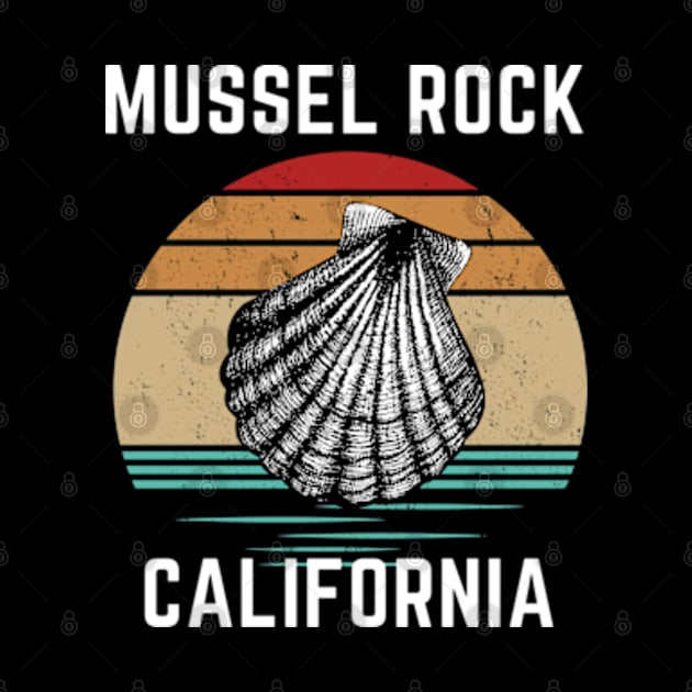 Vintage Retro Mussel Rock California by Adam4you