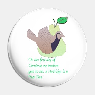 A Partridge in a Pear Tree Pin