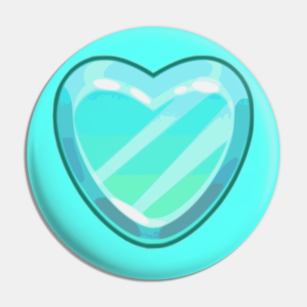 Ice Heart Pin by Glenn Landas Digital Art