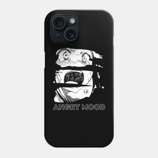 Angry mood cartoon design Phone Case