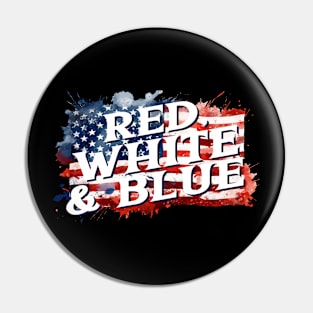 Red, White, and Blue Pin