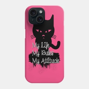 Cat With An Attitude Phone Case