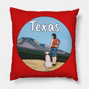 Hiking Texas Pillow