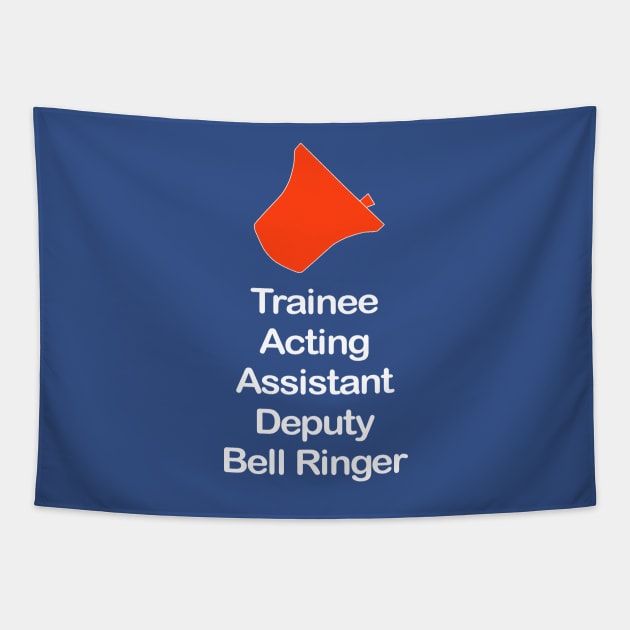 Trainee Bell Ringer (Dark Background) Tapestry by Grandsire