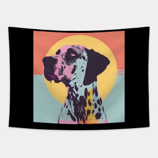 Great Dane in 70's Tapestry