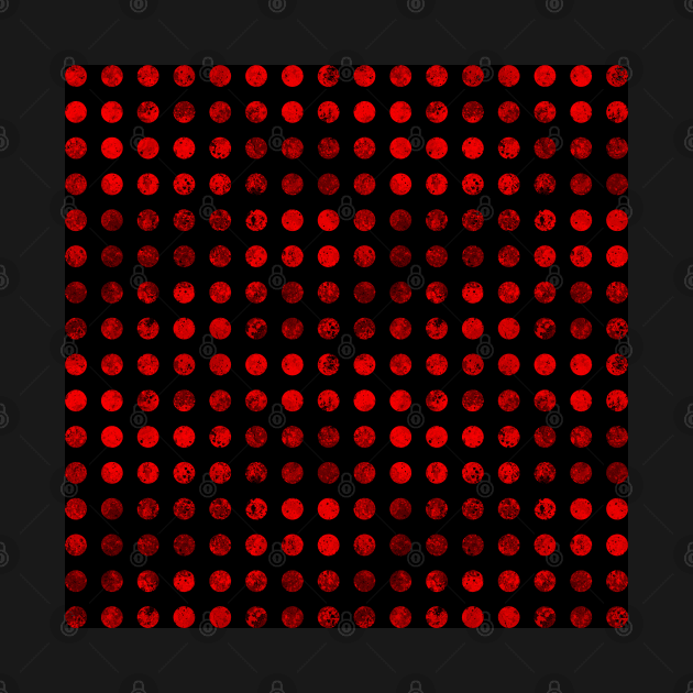 Red Polka Dots Pattern by DeneboArt