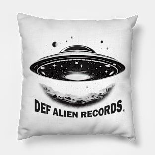 DEF ALIEN INVASION RETRO LOGO 1 Pillow